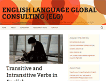 Tablet Screenshot of englishlanguageglobal.com